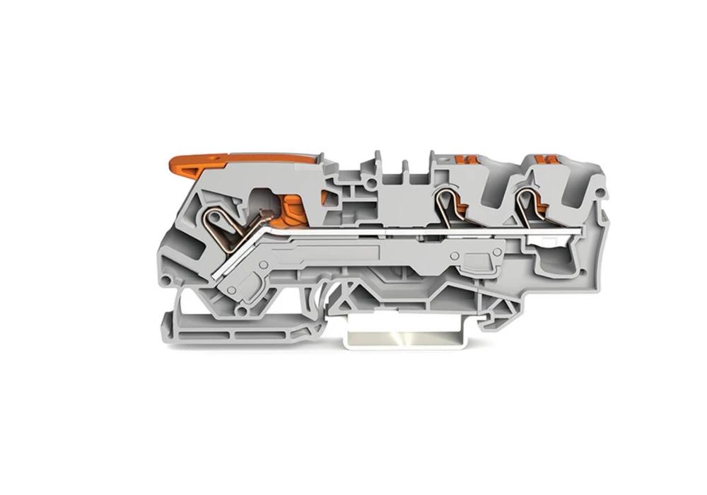 INDUSTRIE - Borne de passage pour 3 conducteurs