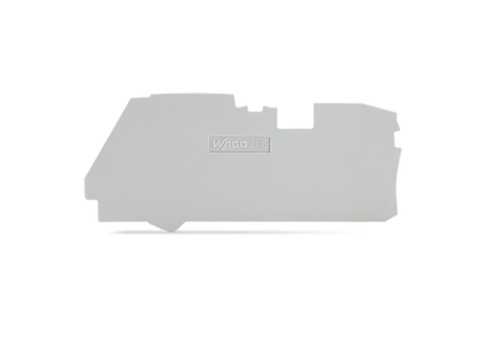 INDUSTRIE - Plaque d'extrémité et intermédiaire WAGO