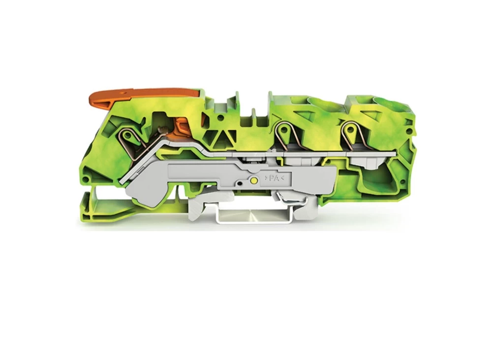 INDUSTRIE - Borne de passage pour 3 conducteurs WAGO