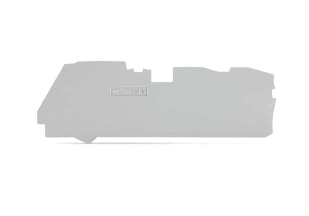 INDUSTRIE - Plaque d'extrémité et intermédiaire WAGO