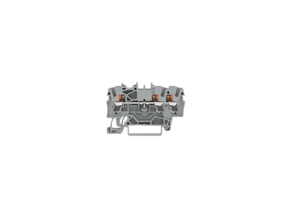 Bornes sur rail TOPJOB® S avec bouton poussoir - Borne de passage pour 3 conducteurs