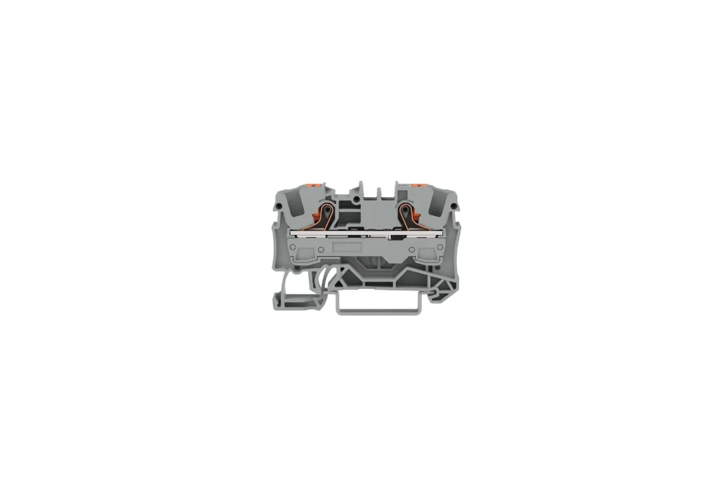 Bornes sur rail TOPJOB® S avec bouton poussoir - Borne de passage pour 2 conducteurs