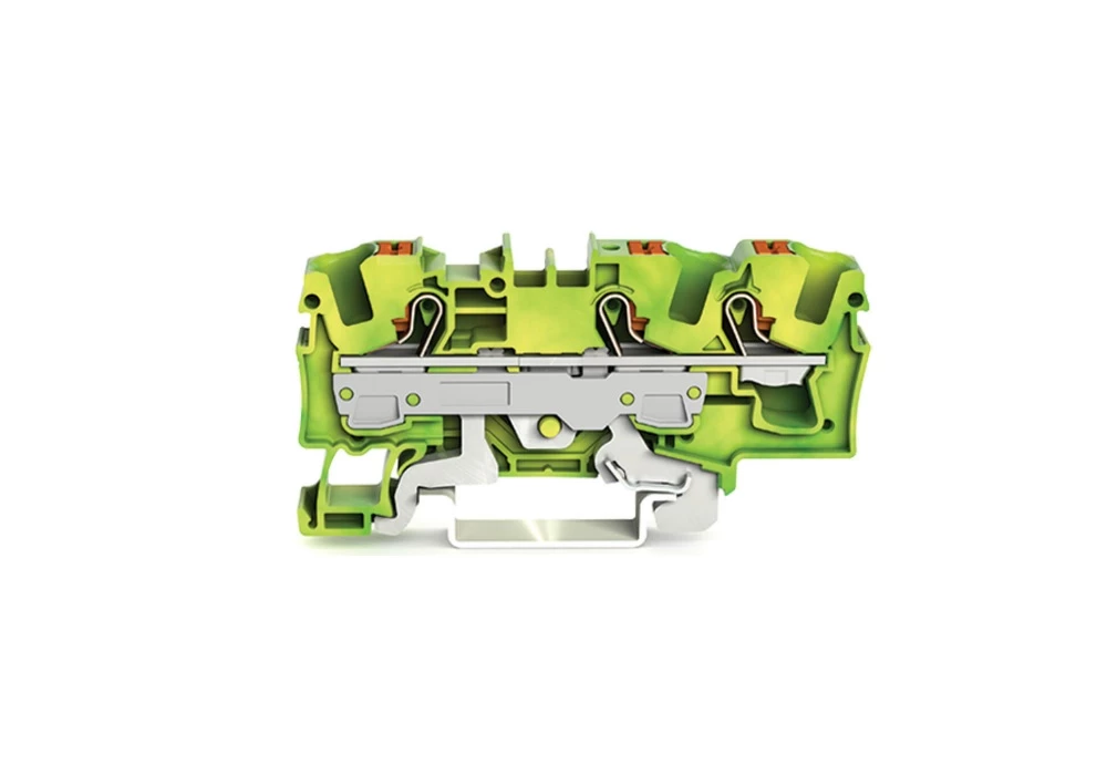 Bornes sur rail TOPJOB® S avec bouton poussoir - Borne de protection pour 3 conducteurs